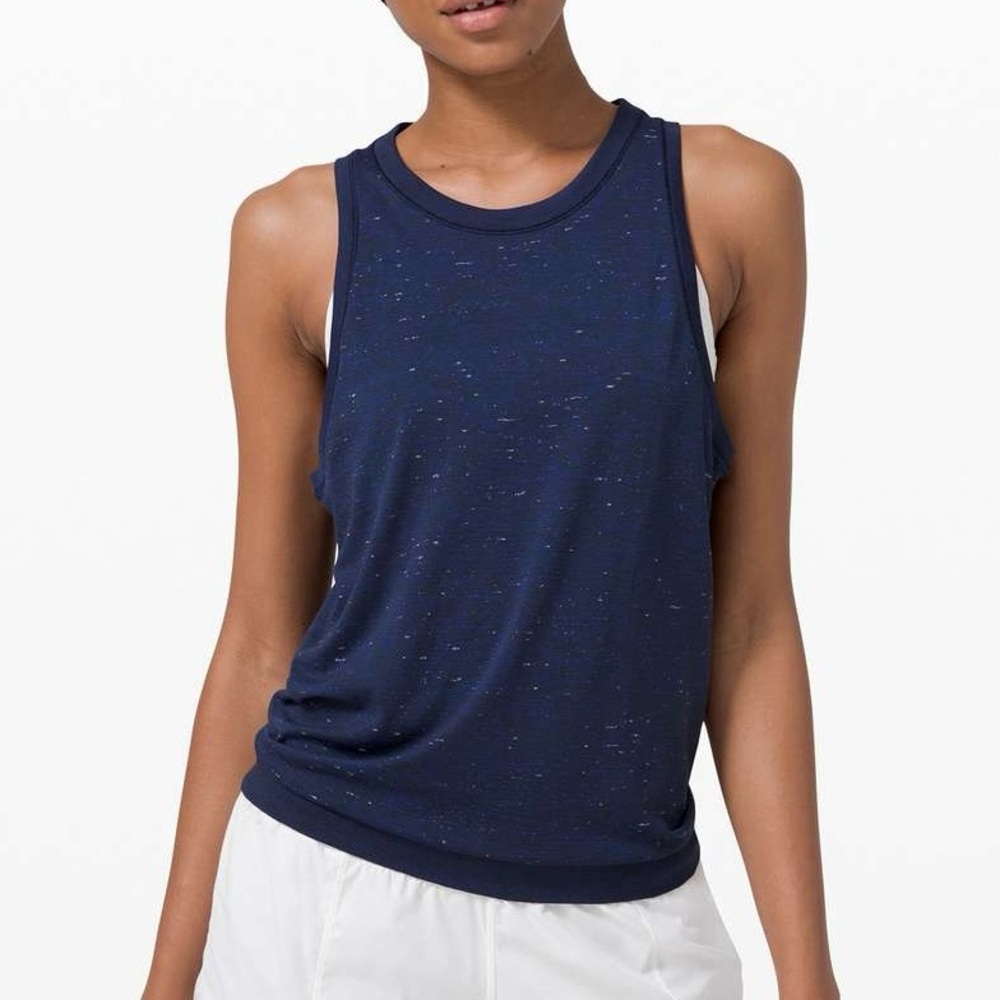 Lululemon Swiftly Relaxed Tank Top, Cosmic Shift‎ Hyper Blue